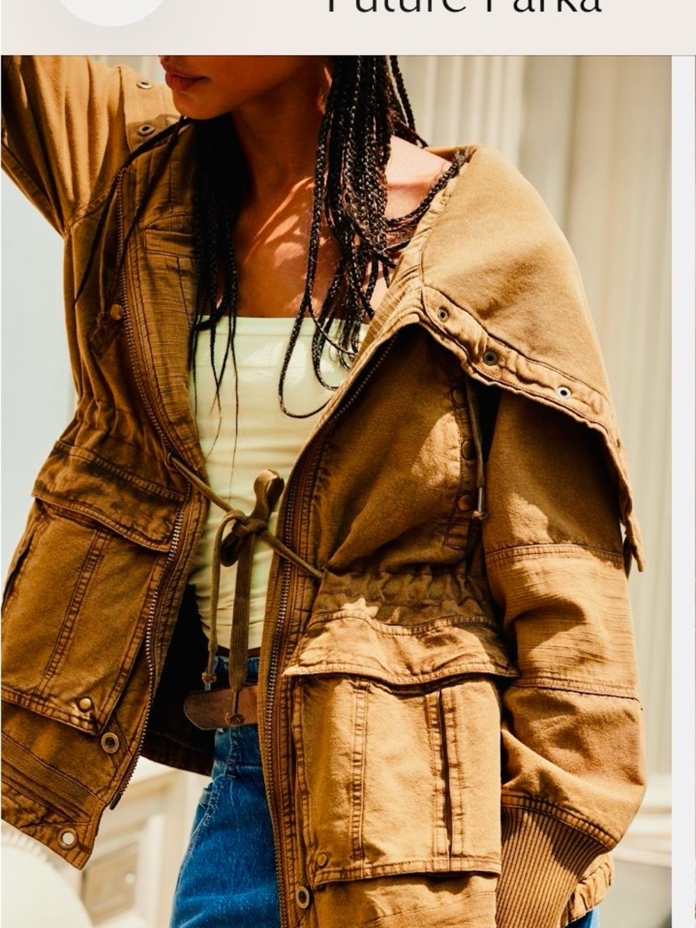 We The Free “Surplus Future Parka”by Free People size Medium